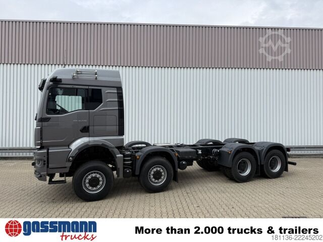 Chassi de caminhão MAN TGS 41.520 8x8 BB CH, Hohe Bauart, 6-Sitzer,