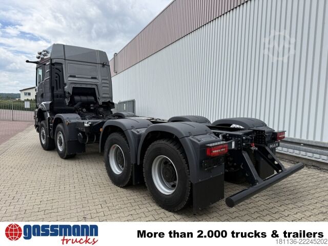 Chassi de caminhão MAN TGS 41.520 8x8 BB CH, Hohe Bauart, 6-Sitzer,