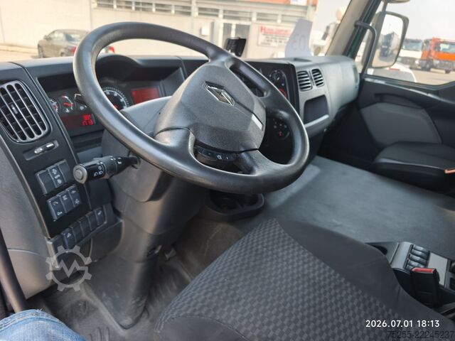 Camion cu platformă și prelată RENAULT 18.280 D WIDE