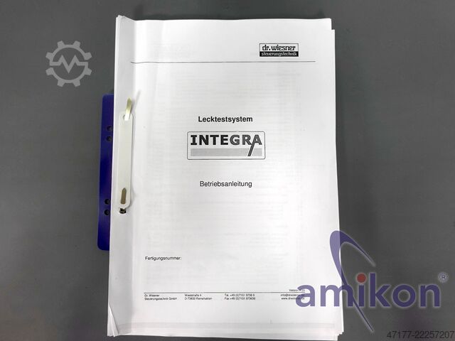 Sızıntı test sistemi, ölçüm aralığı ±20 mbar dr. wiesner Integra DDV -1...1 bar