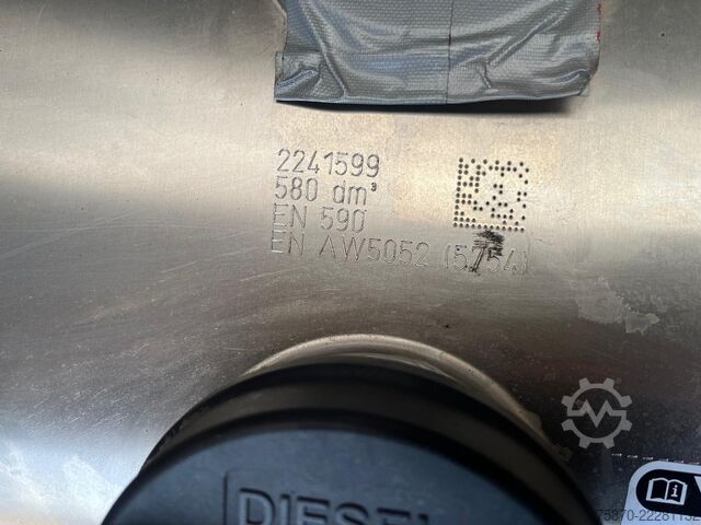 Brandstoftank DAF Brandstoftank Diesel 580L 2241599 eerste montag...