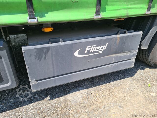 Semirremolque abierto con toldo Fliegl 3-Achs Gardinensattel MegaRunner