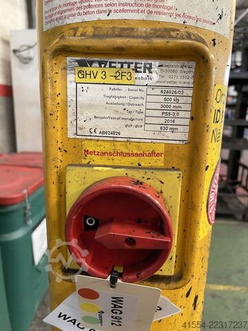 Zwenkkraan met kolomarm tot 500 kg Vetter PS5-4,0