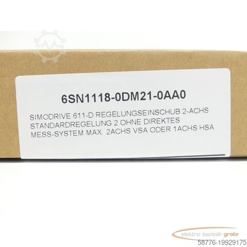 Siemens onderdeel Siemens 6SN1118-0DM21-0AA0 SN:ST-R72011661  generalüberholt mit 24 Monaten Gewährleistung!-
