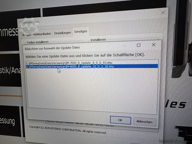 Sistema de medição Keyence IM-8030T