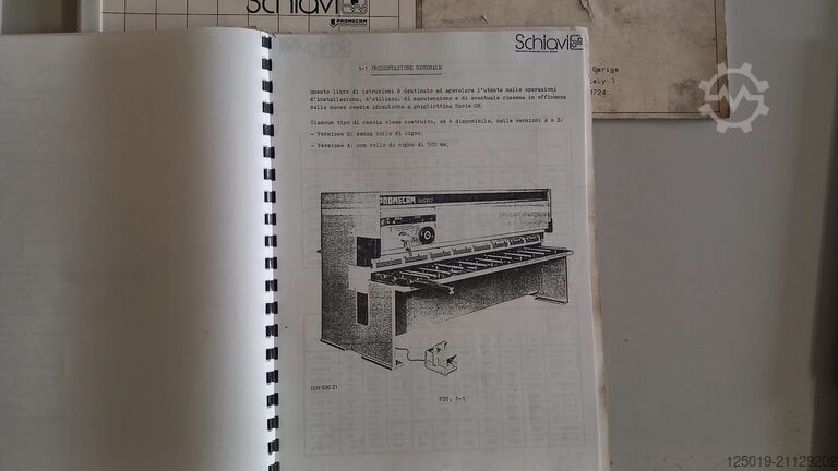 Hydraulic guillotine shear SCHIAVI-AMADA GH540A