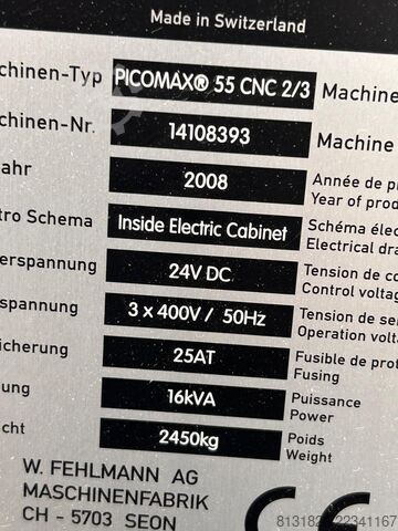 Boor- en freesmachine FEHLMANN Picomax 55 CNC