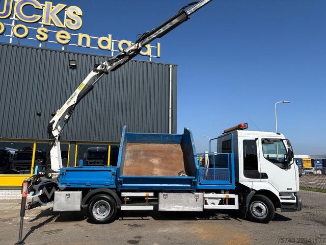 Kipper met kraan Renault Midlum 220 + PALFINGER PK 6001 + tipper + remot...