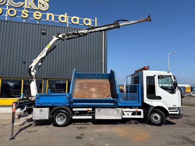 Kipper met kraan Renault Midlum 220 + PALFINGER PK 6001 + tipper + remot...