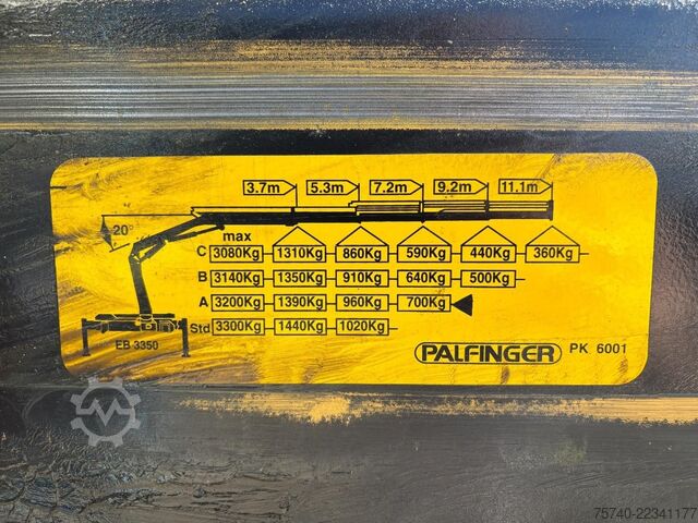 Kipper met kraan Renault Midlum 220 + PALFINGER PK 6001 + tipper + remot...
