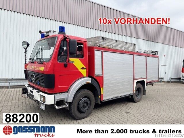 Feuerwehrfahrzeug Mercedes-Benz 1222 AF 4x4, Rüstwagen RW 2, Seilwinde