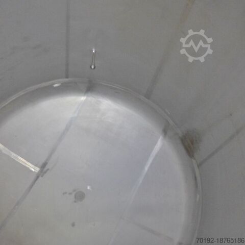 Horizontale tank van V2A met een inhoud van 30000 liter  