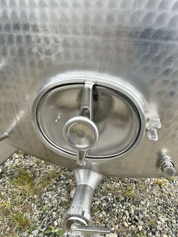Rezervor de stocare orizontal de 36000 litri fabricat din V2A  