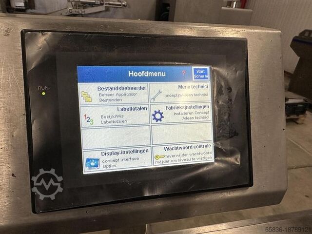 2018 Marel concept 500 etiketteringsmaskine top og bund Marel concept 500 labelling machine top and bottom