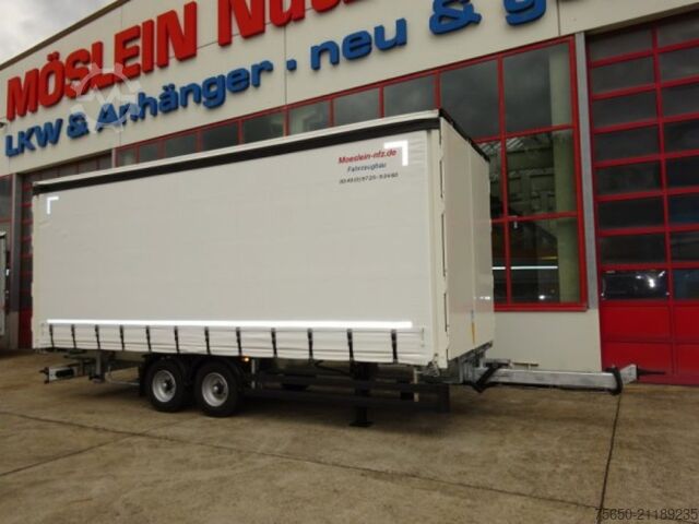 Otevřený přívěs s plachtou Möslein TPW 105 D Schwebheim  Tandem- Planenanhänger Durchladen