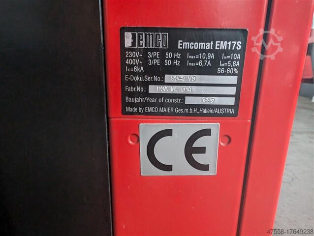 Center draaibank en doorvoerspindeldraaibank EMCO Emcomat EM17S