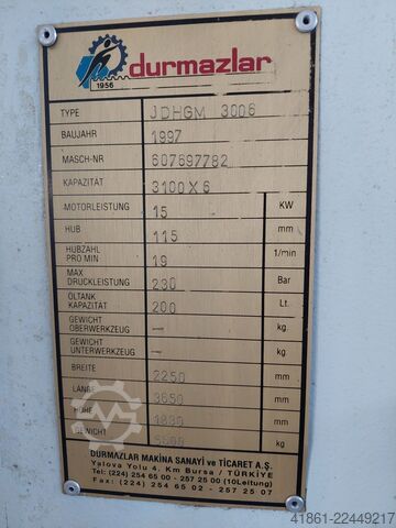 Hydraulische Tafelschere DURMA JDHGM