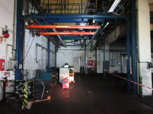 Vinç kanopisi Vinç İç mekan vinci Vinç pisti Demag Portalkran Hallenkran Stahlbau Demag DK Kettenzug 250Kg 0,25t 11,6x6,4m