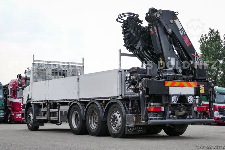 Żuraw samochodowy SCANIA P 400 Pritsche Kran HIAB 377 E Funk Euro 5