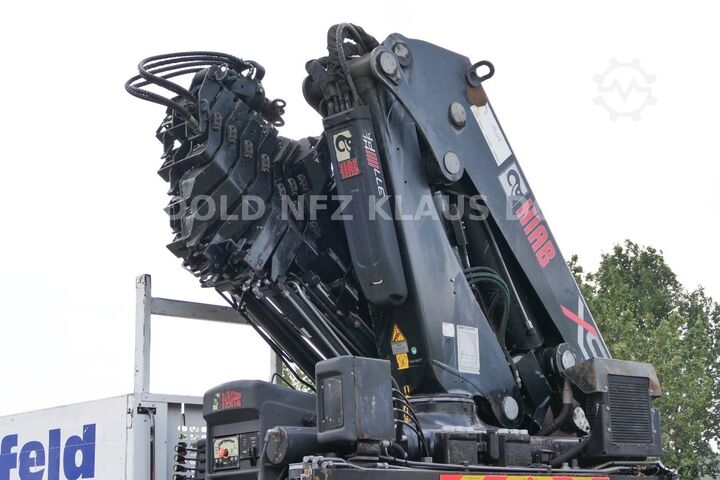 Żuraw samochodowy SCANIA P 400 Pritsche Kran HIAB 377 E Funk Euro 5
