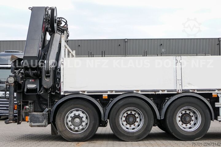 Żuraw samochodowy SCANIA P 400 Pritsche Kran HIAB 377 E Funk Euro 5
