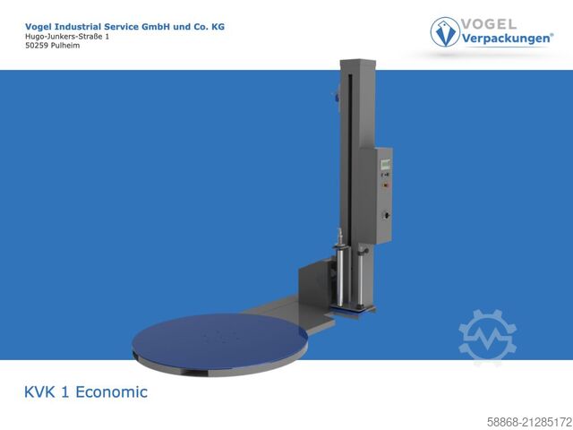 Halfautomatische palletwikkelaar Drehteller // Palettenwickler KVK 1 Economic