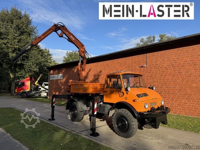 Autokranwagen UNIMOG U 1100 Atlas AK 3006 nur 14.215 km-1. Hand