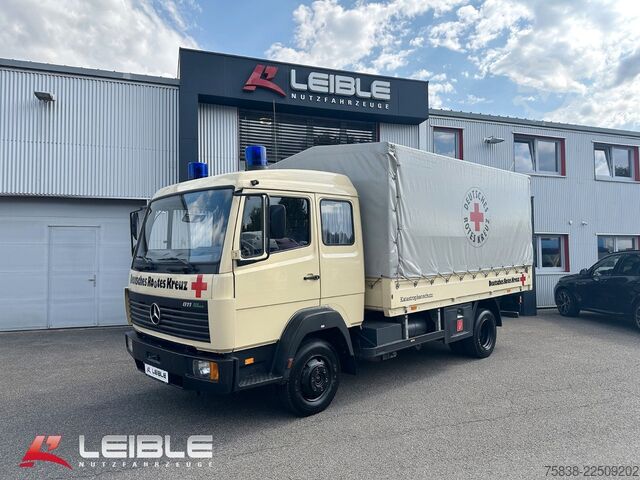 Schuifzeil bestelwagen MERCEDES-BENZ 811*Pritsche+Plane*DoKa*11Tkm*AHK*TOP*