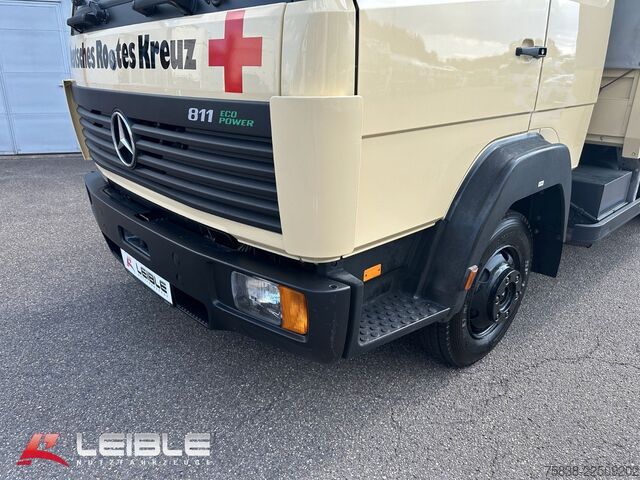 Schuifzeil bestelwagen MERCEDES-BENZ 811*Pritsche+Plane*DoKa*11Tkm*AHK*TOP*