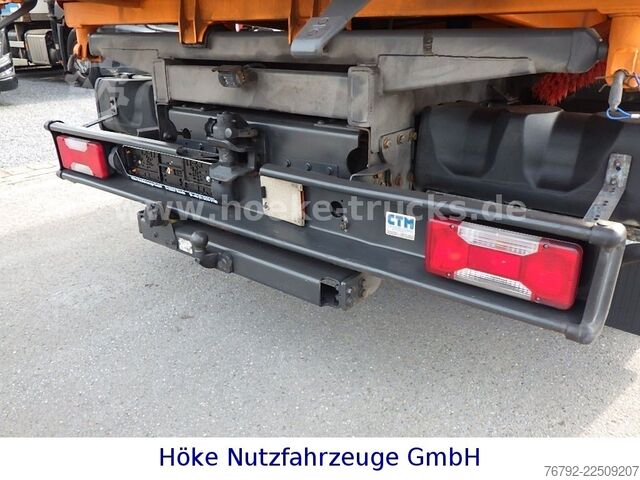 Trostrani kiper kombi IVECO 70 C 18 DoKa/Kipper/Palfinger Kran/Greifer/2xAHK