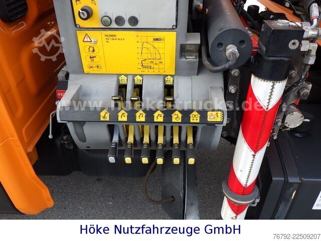 Trostrani kiper kombi IVECO 70 C 18 DoKa/Kipper/Palfinger Kran/Greifer/2xAHK