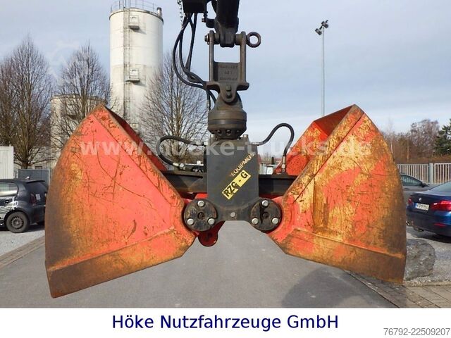 Trostrani kiper kombi IVECO 70 C 18 DoKa/Kipper/Palfinger Kran/Greifer/2xAHK