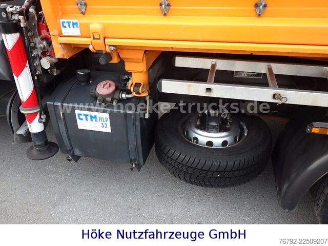Trostrani kiper kombi IVECO 70 C 18 DoKa/Kipper/Palfinger Kran/Greifer/2xAHK