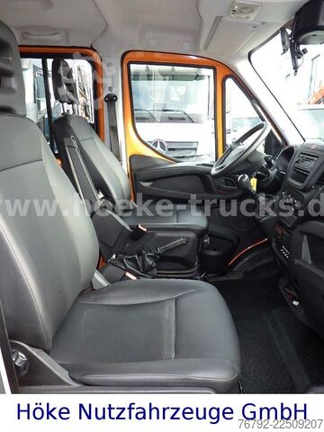 Trostrani kiper kombi IVECO 70 C 18 DoKa/Kipper/Palfinger Kran/Greifer/2xAHK