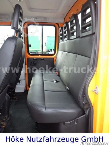 Trostrani kiper kombi IVECO 70 C 18 DoKa/Kipper/Palfinger Kran/Greifer/2xAHK