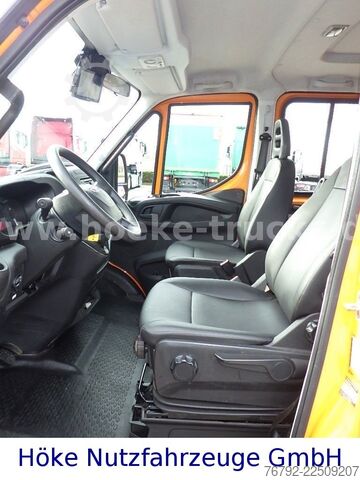 Trostrani kiper kombi IVECO 70 C 18 DoKa/Kipper/Palfinger Kran/Greifer/2xAHK