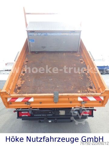 Kiper kombi IVECO 70 C 18 DoKa/Kipper/Palfinger Kran/Greifer/2xAHK