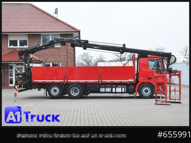 Vrachtauto met open laadbak MERCEDES-BENZ Actros 2546 MP 3, HIAB Kran, Lift-Lenkachse,