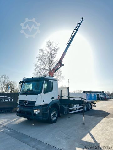 Φορτηγό με επίπεδη καρότσα MERCEDES-BENZ Actros 2536 6x2 KRAN 20m FUNK Pritsche 7,5m