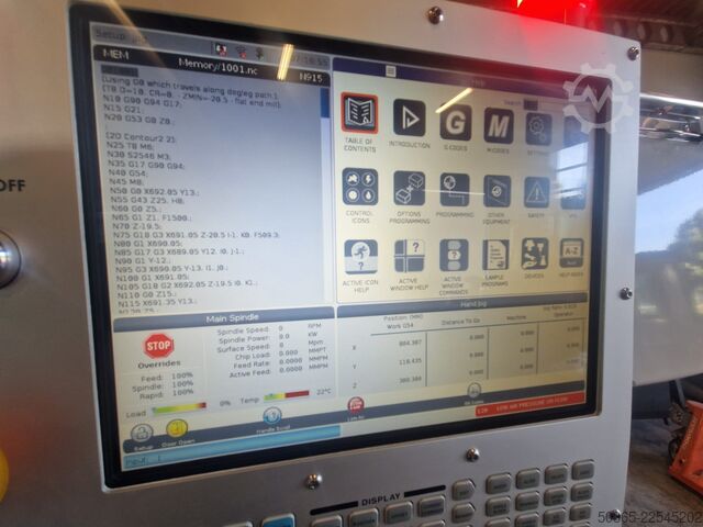 Vertikalt bearbetningscenter Haas TM-2P