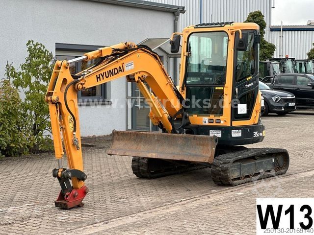 Mini excavator HYUNDAI Robex 35Z-9A Minibagger Schwenklöffel 369 Std.