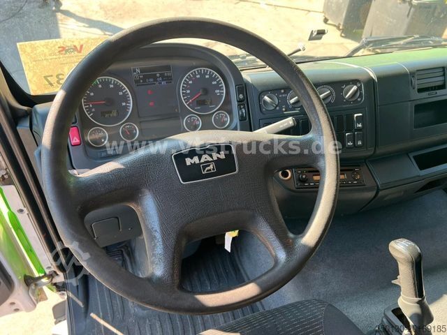 Three-sided tipper truck MAN TGM 18.340 4x2 Meiller DSK + Palfinger-Ladekran