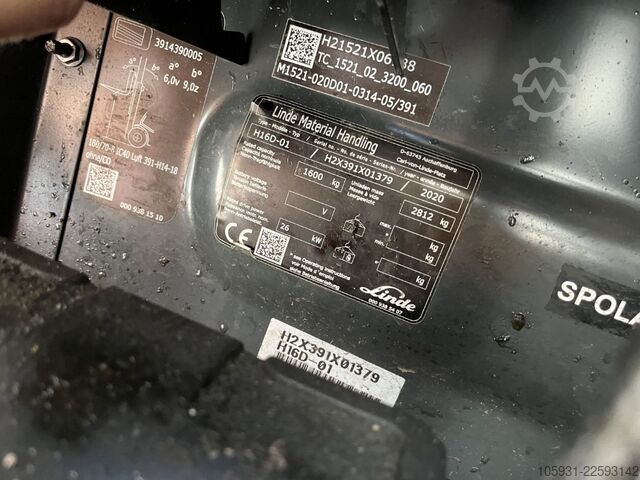 Chariot élévateur à fourche diesel Linde H16D-01