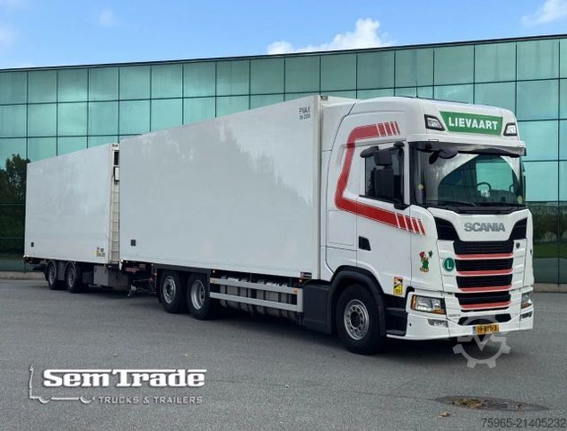 Hűtős teherautó SCANIA S500 6X2 RETARDER 50 CC COMBI 2x TAILLIFT TOP CO