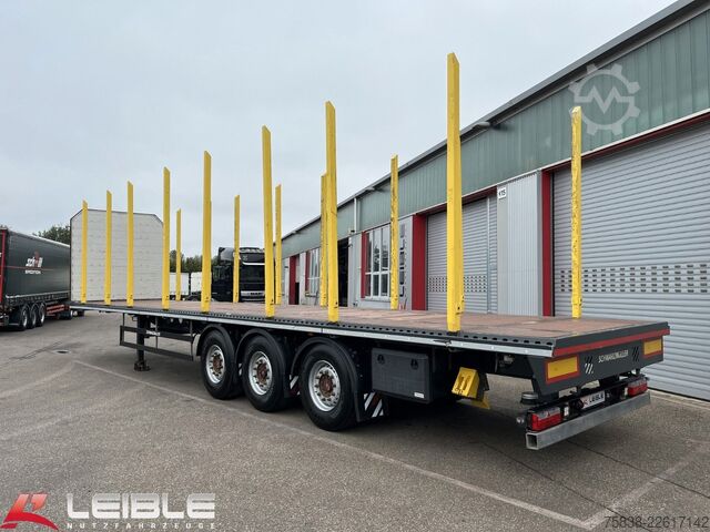 Semirremolque de troncos SCHWARZMÜLLER S1*Holzrungen & Plattform*Liftachse*SAF-Achsen*
