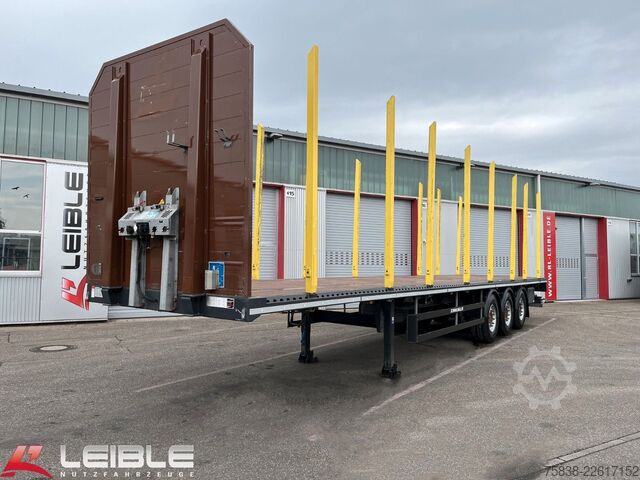Semirremolque con plataforma de trabajo SCHWARZMÜLLER S1*Rungenauflieger*Liftachse*SAF-Achsen*