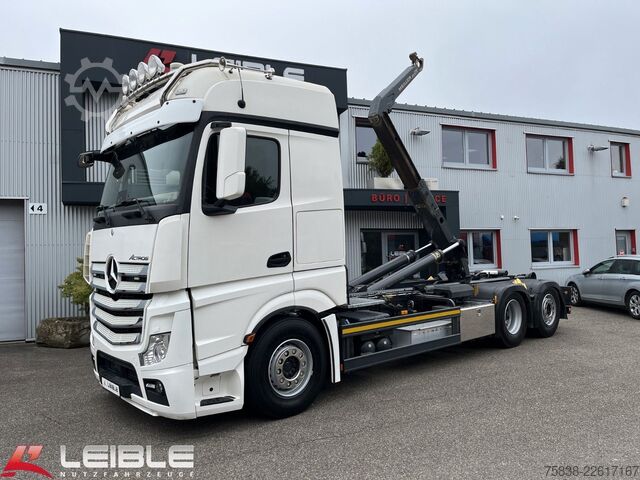 Kampós konténerszállító teherautó MERCEDES-BENZ Actros 2552*Big Space*Meiller RS21.65*Lift/Lenk*