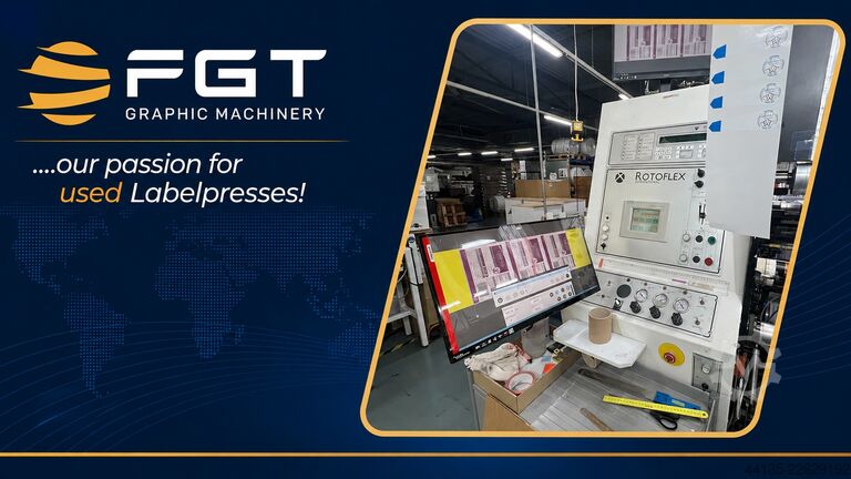 FGT Graphic Machinery - Feldolgozóipari gépgyártás ROTOFLEX VLI 330 with 100% Camera TubeSacn