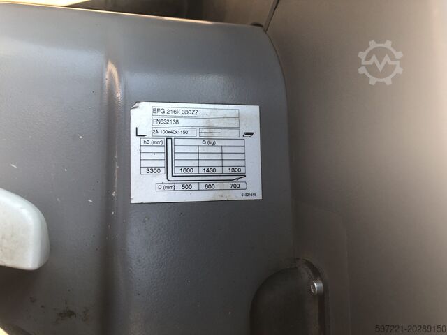 Elektryczny – 3 koła Jungheinrich EFG 216k  GE115-330ZZ MG Chemoform