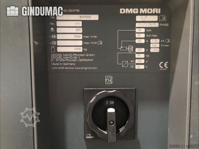 DMG MORI NHX 5000 DMG MORI NHX 5000